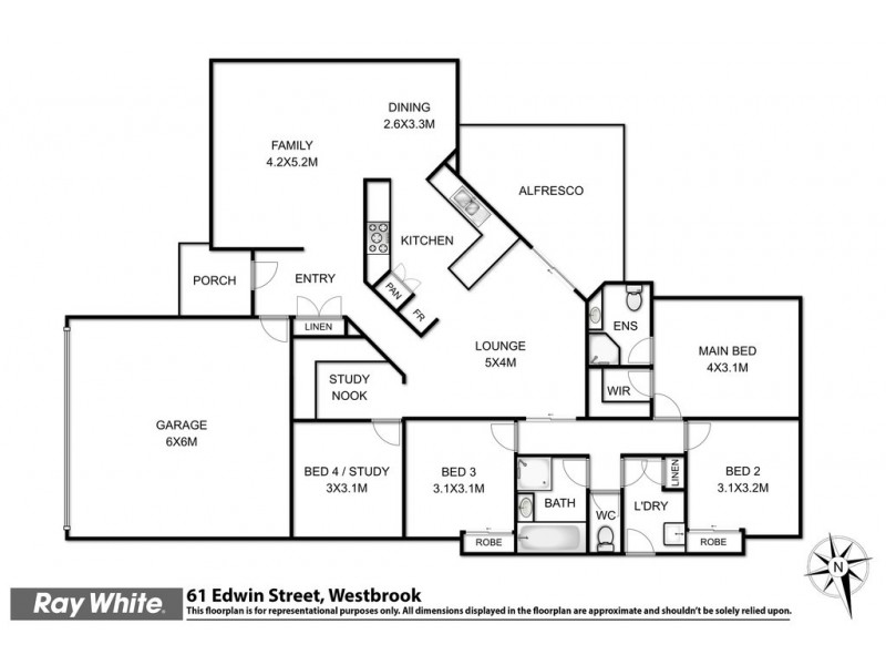 61 Edwin Street, Westbrook QLD 4350 Floorplan