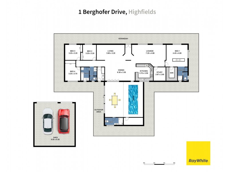 1 Berghofer Drive, Highfields QLD 4352 Floorplan