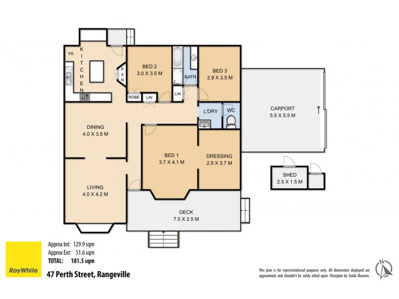 47 Perth Street, Rangeville QLD 4350 Floorplan