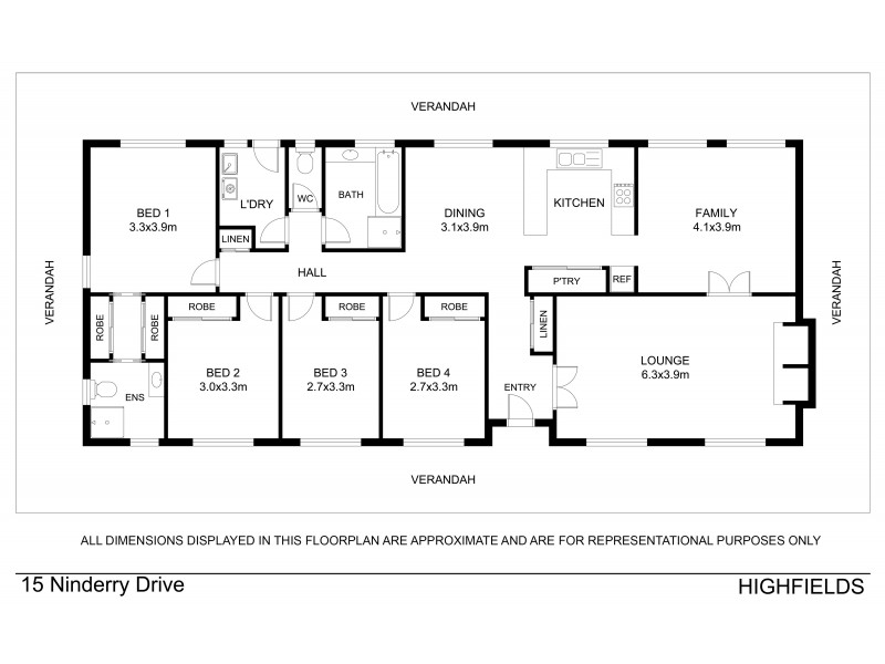 15 Ninderry Drive, Highfields QLD 4352 Floorplan