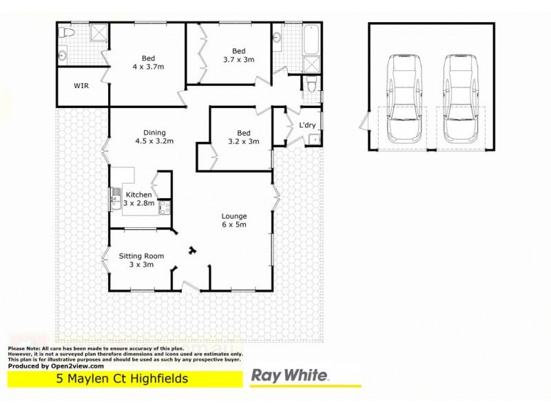 5 Maylen Court, Highfields QLD 4352 Floorplan