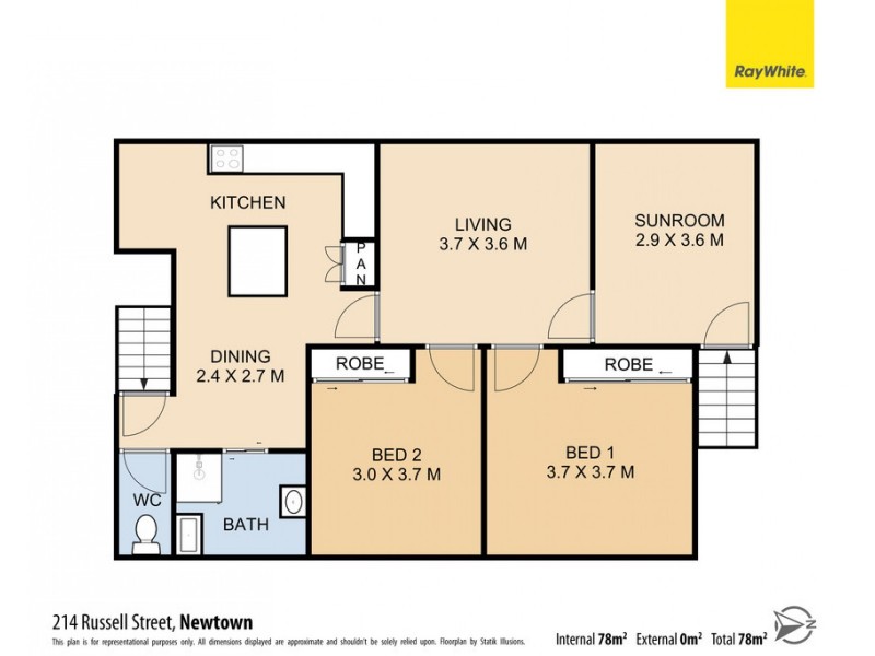 214 Russell Street, Newtown QLD 4350 Floorplan