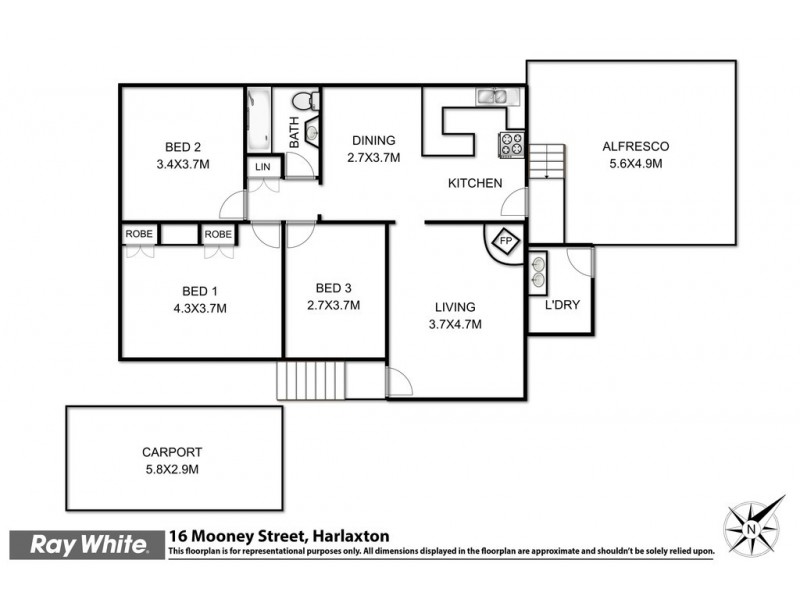 16 Mooney Street, Harlaxton QLD 4350 Floorplan