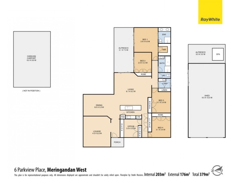 6 Parkview Place, Meringandan West QLD 4352 Floorplan