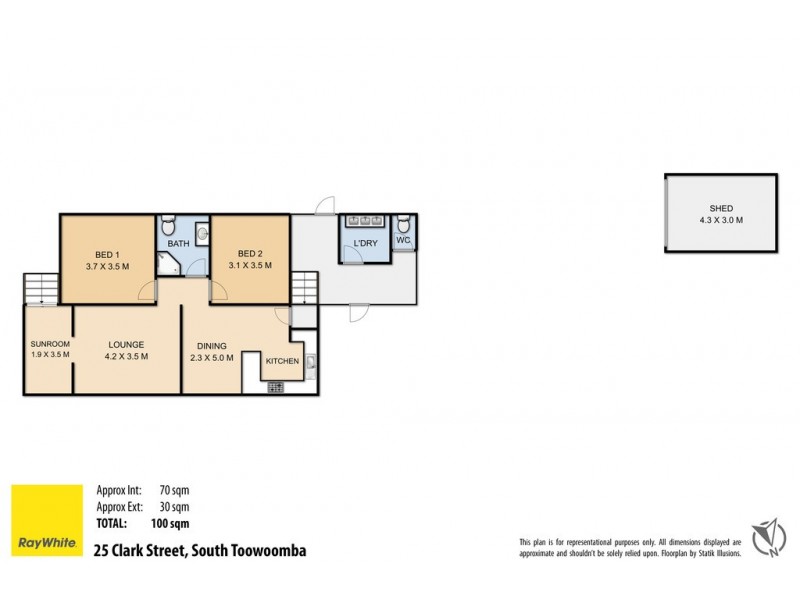 25 Clark Street, South Toowoomba QLD 4350 Floorplan