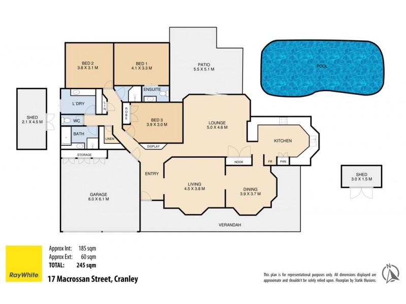 17 Macrossan Street, Cranley QLD 4350 Floorplan