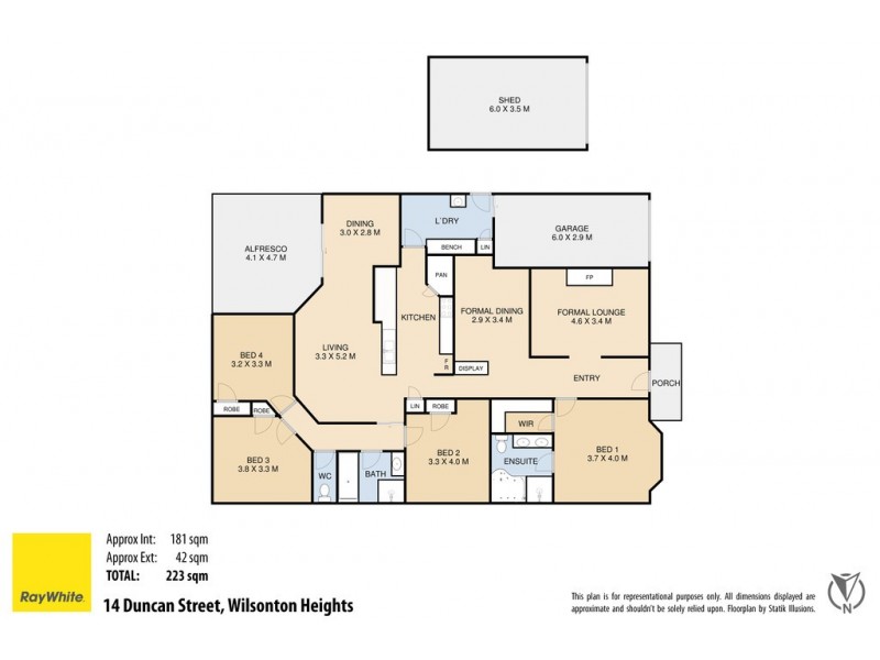 14 Duncan Street, Wilsonton Heights QLD 4350 Floorplan