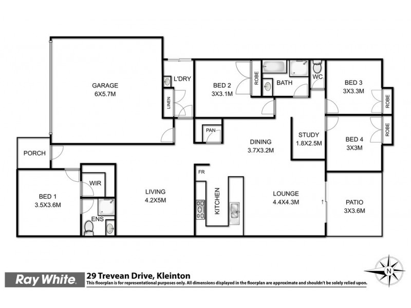 29 Trevean Drive, Kleinton QLD 4352 Floorplan