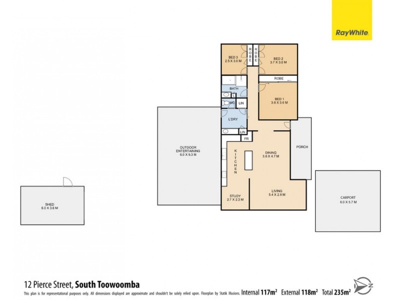 12 Pierce Street, South Toowoomba QLD 4350 Floorplan
