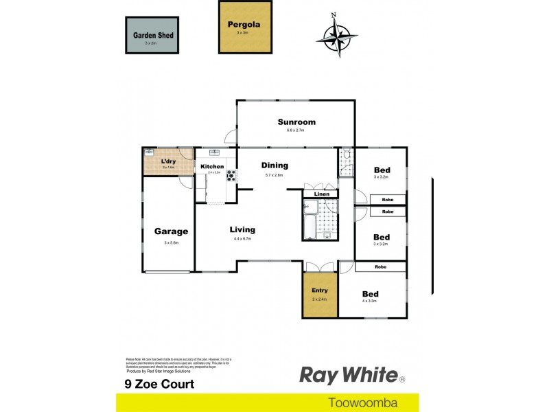 9 Zoe Court, Centenary Heights QLD 4350 Floorplan