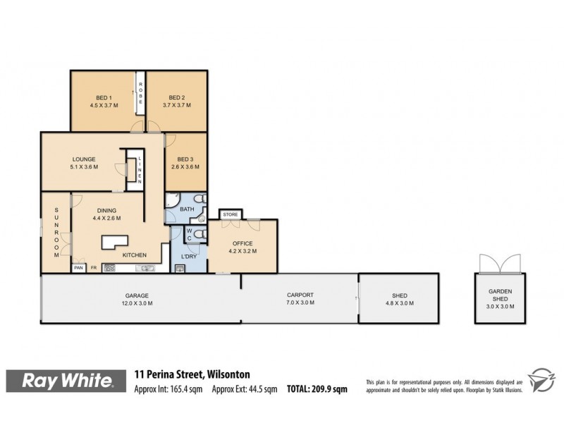11 Perina Street, Wilsonton QLD 4350 Floorplan