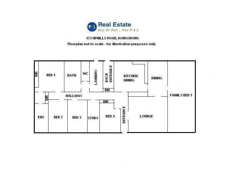 173 Uphills Road, Kongorong SA 5291 Floorplan