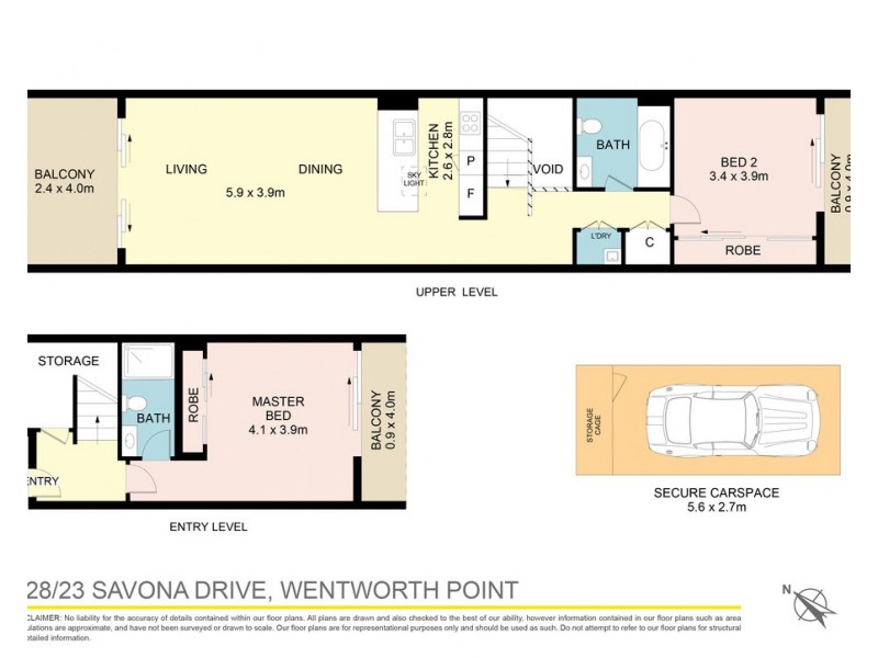 328/23 Savona Drive, Wentworth Point NSW 2127 Floorplan