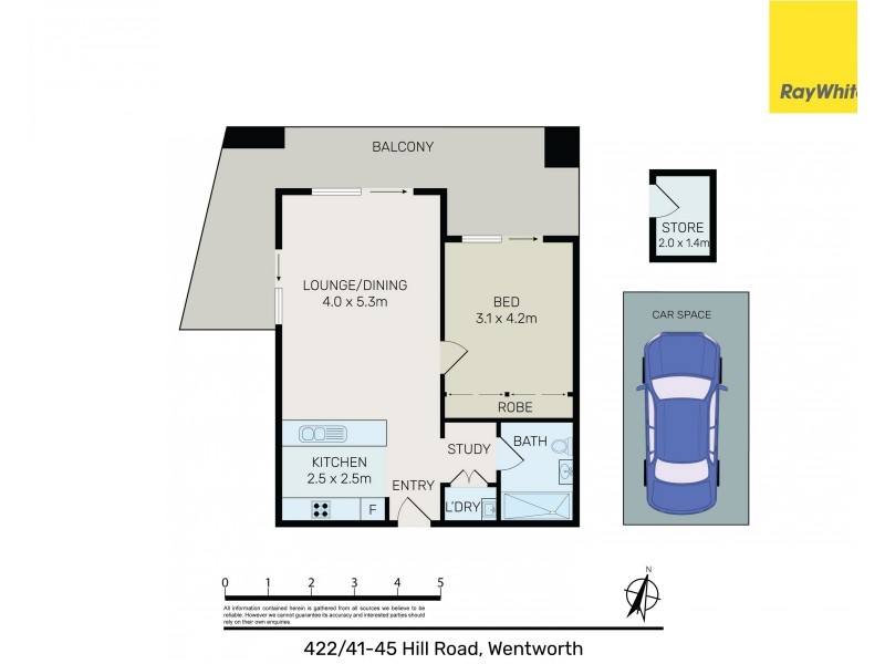 422/5 Verona Dr, Wentworth Point NSW 2127 Floorplan