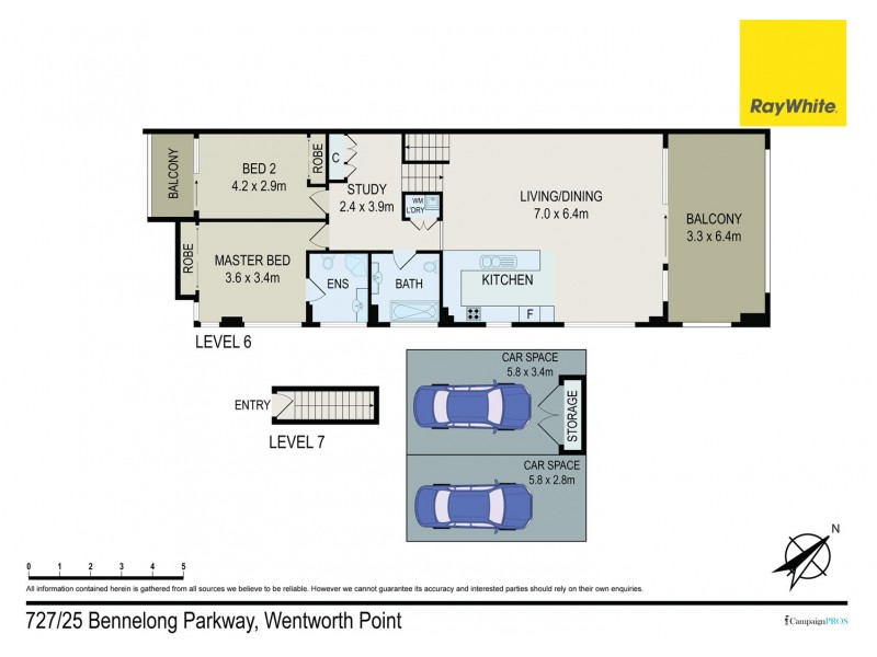 727/25 Bennelong Parkway, Wentworth Point NSW 2127 Floorplan