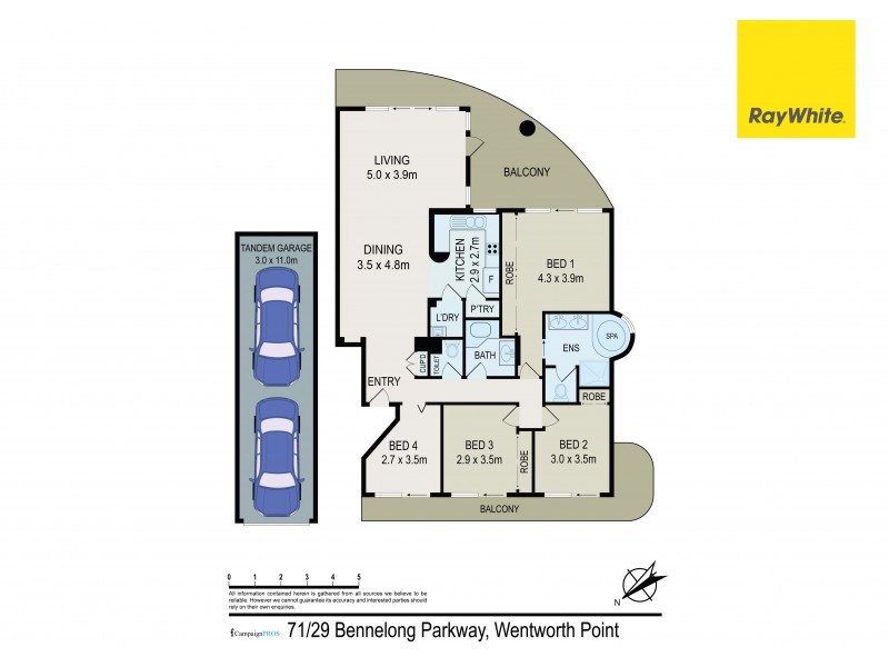 71/29 Bennelong Parkway, Wentworth Point NSW 2127 Floorplan