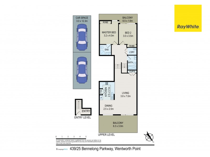 439/25 Bennelong Parkway, Wentworth Point NSW 2127 Floorplan