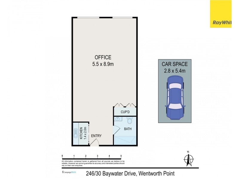 246/30 Baywater Drive, Wentworth Point NSW 2127 Floorplan