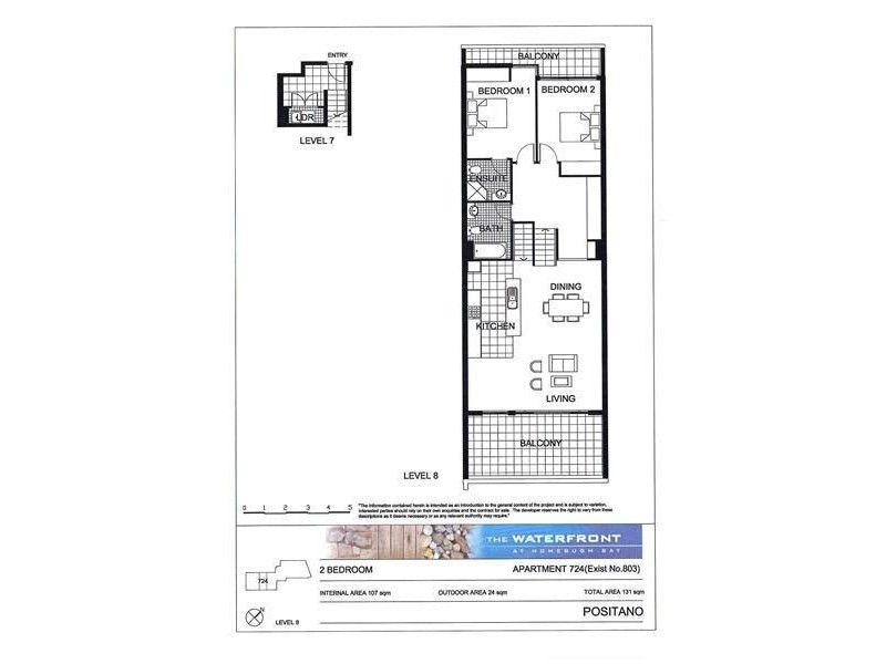 724/25 Bennelong Parkway, Wentworth Point NSW 2127 Floorplan