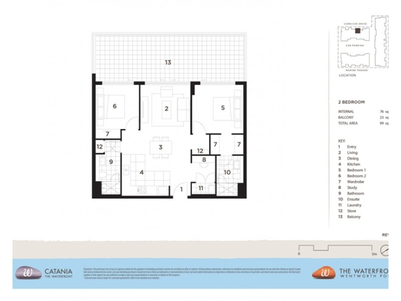 707/18 Corniche Drive, Wentworth Point NSW 2127 Floorplan