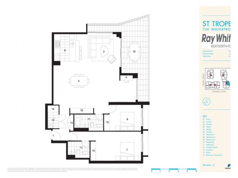 3402/23 The Promenade, Wentworth Point NSW 2127 Floorplan