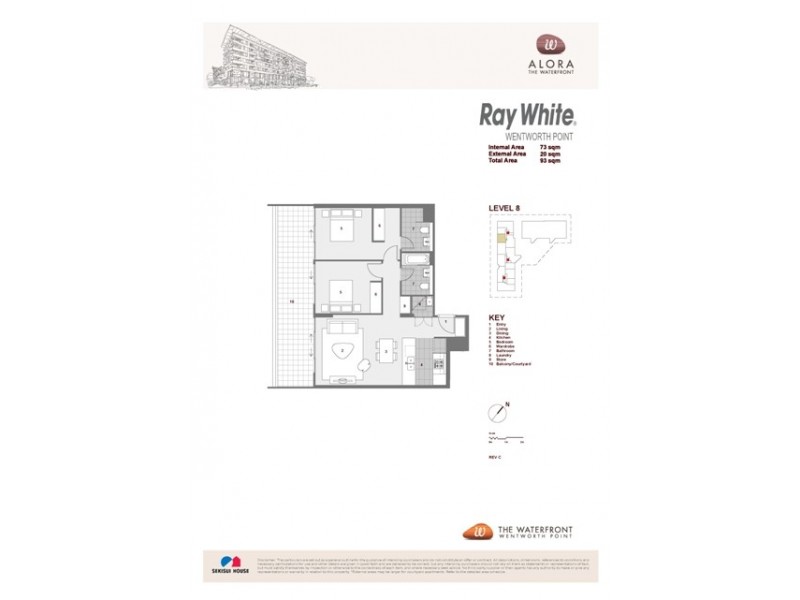 A803/9 Baywater Drive, Wentworth Point NSW 2127 Floorplan