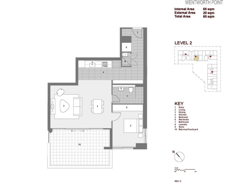 209/15 Baywater Drive, Wentworth Point NSW 2127 Floorplan