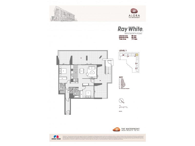 9 Baywater Drive, Wentworth Point NSW 2127 Floorplan