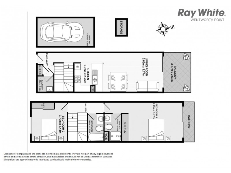 512/19 Hill Road, Wentworth Point NSW 2127 Floorplan