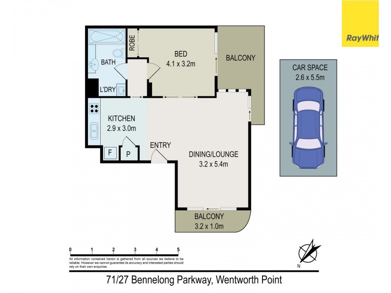 71/27 Bennelong Parkway, Wentworth Point NSW 2127 Floorplan