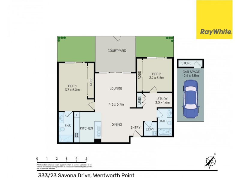 333/23 Savona Drive, Wentworth Point NSW 2127 Floorplan