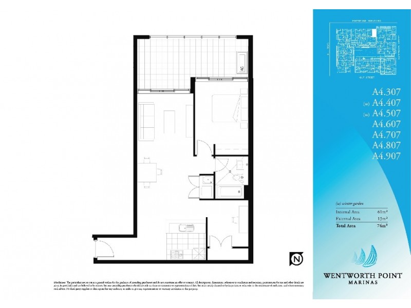 607/4 Footbridge Boulevard, Wentworth Point NSW 2127 Floorplan