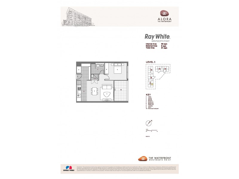 314/19 Baywater Drive, Wentworth Point NSW 2127 Floorplan