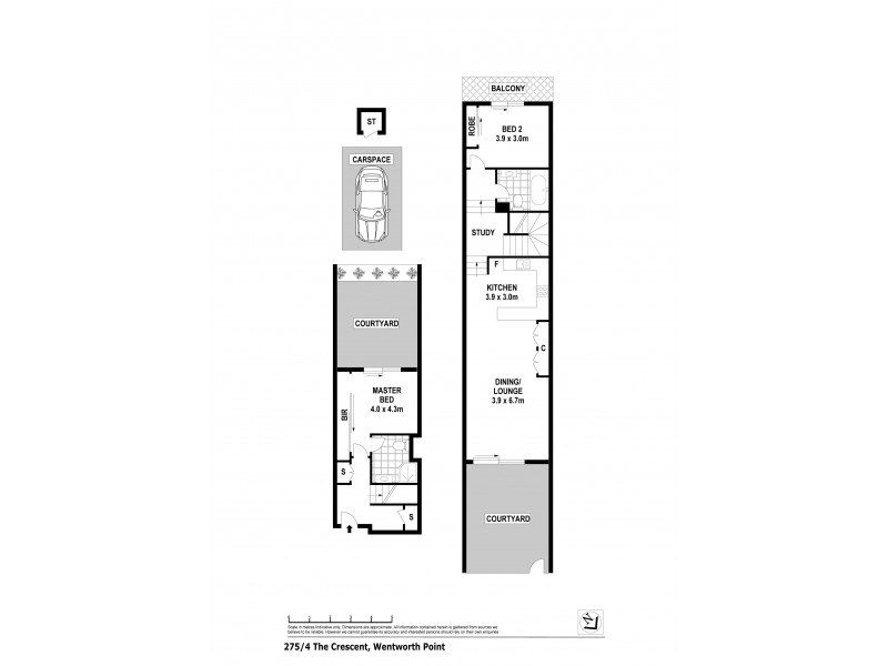 275/4 The Crescent, Wentworth Point NSW 2127 Floorplan