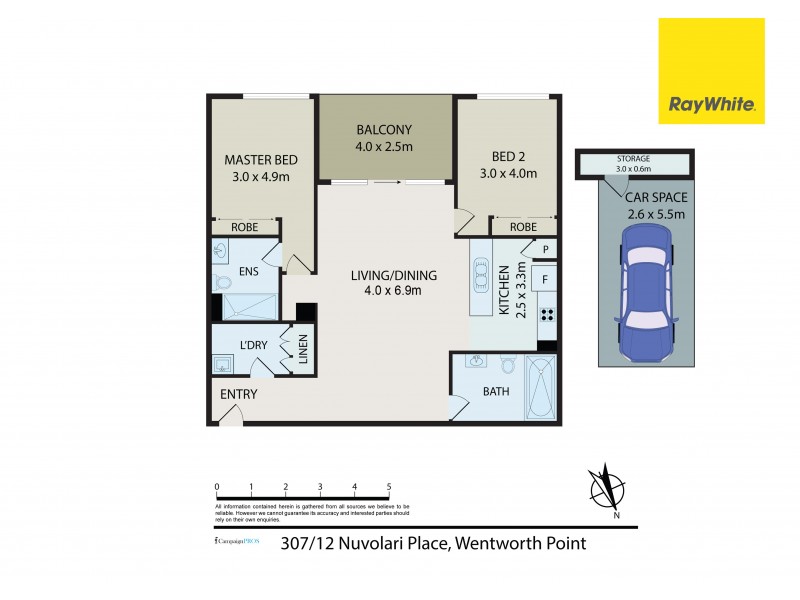 307/12 Nuvolari Place, Wentworth Point NSW 2127 Floorplan
