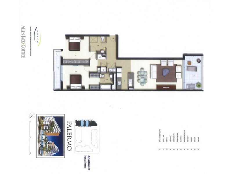 853/5 Baywater Drive, Wentworth Point NSW 2127 Floorplan