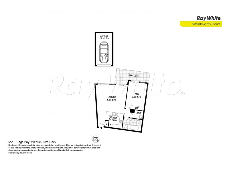 55/1 Kings Bay Avenue, Five Dock NSW 2046 Floorplan