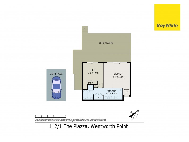 112/1 The Piazza, Wentworth Point NSW 2127 Floorplan