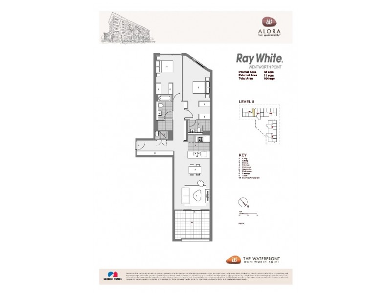 512/19 Baywater Drive, Wentworth Point NSW 2127 Floorplan