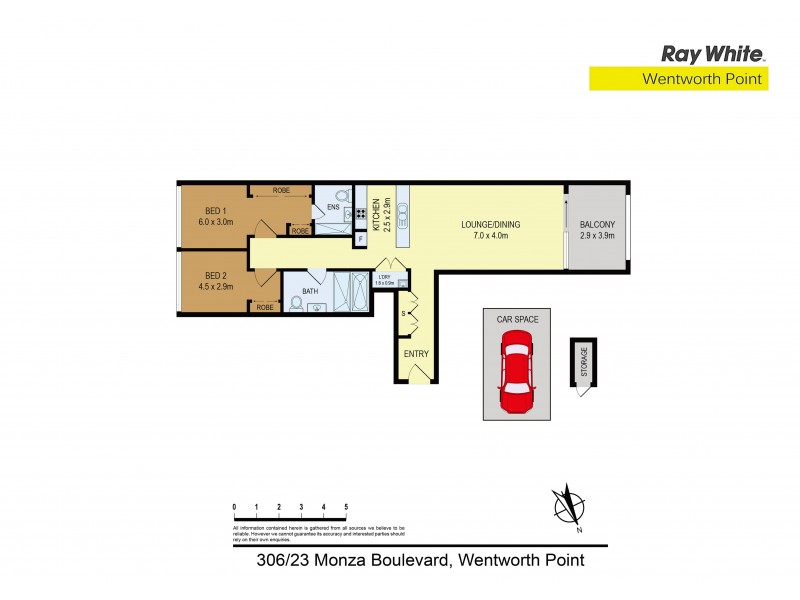 306/23 Monza Boulevard, Wentworth Point NSW 2127 Floorplan