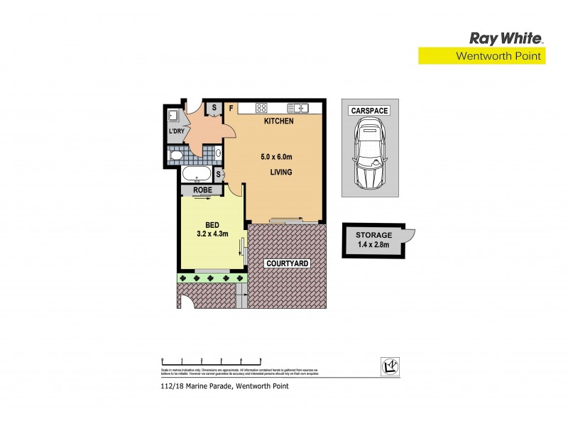 112/18 Marine Parade, Wentworth Point NSW 2127 Floorplan