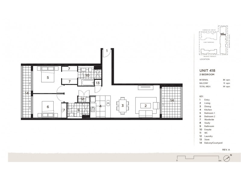 418/16 Baywater Drive, Wentworth Point NSW 2127 Floorplan