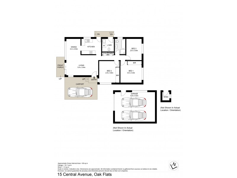 15 Central Avenue, Oak Flats NSW 2529 Floorplan