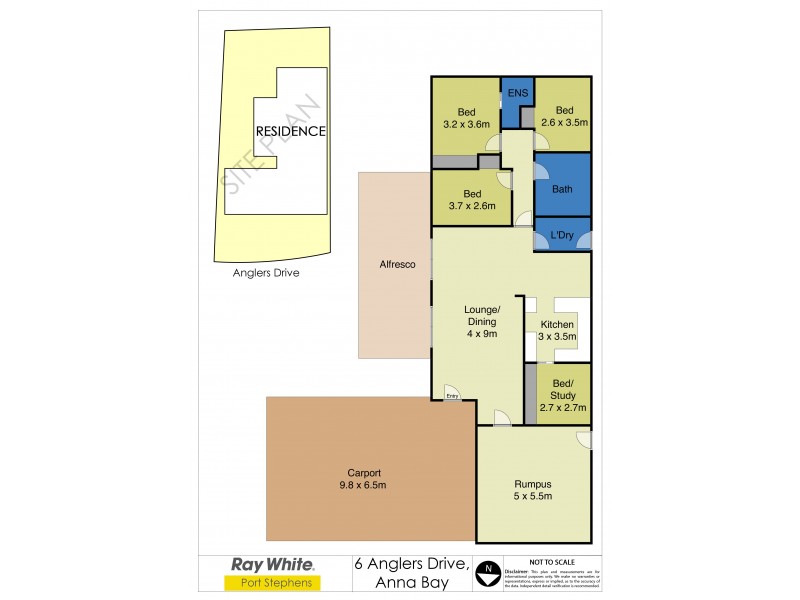 6 Anglers Drive, Anna Bay NSW 2316 Floorplan