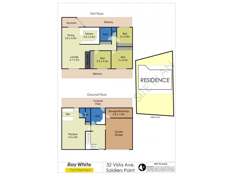 32 Vista Avenue, Soldiers Point NSW 2317 Floorplan