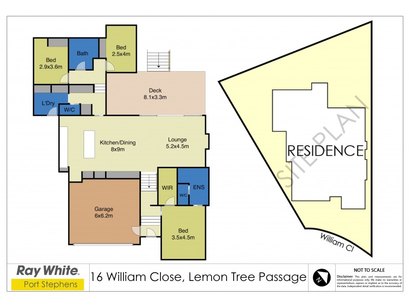 16 William Close, Lemon Tree Passage NSW 2319 Floorplan