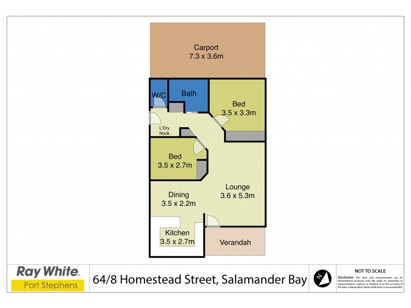 64/8 Homestead Street, Salamander Bay NSW 2317 Floorplan