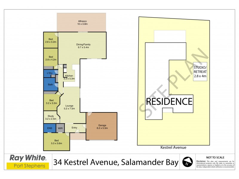 34 Kestrel Avenue, Salamander Bay NSW 2317 Floorplan