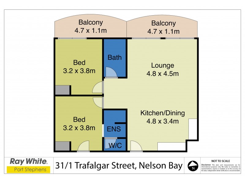 31/1 Trafalgar Street, Nelson Bay NSW 2315 Floorplan
