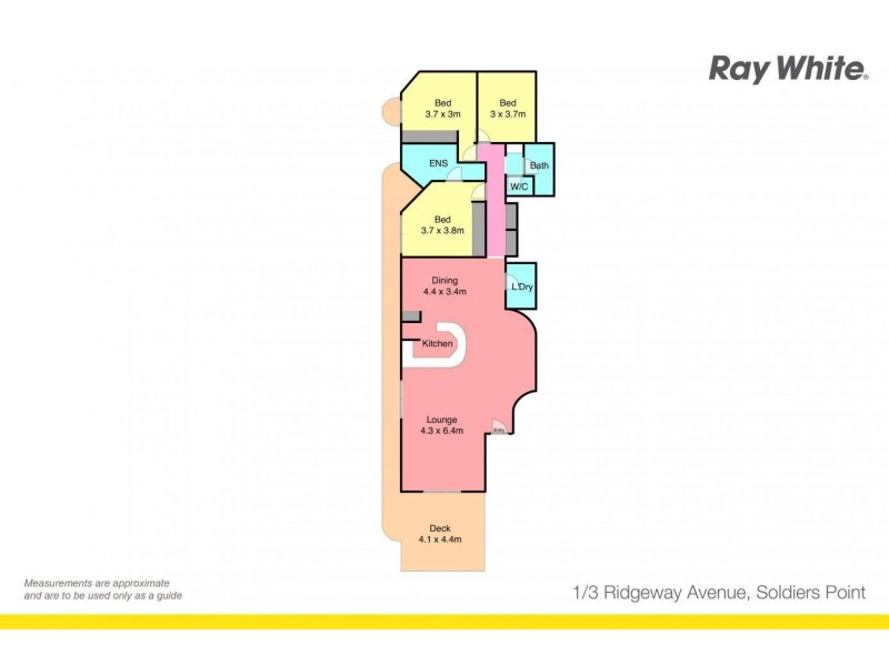 1/3 Ridgeway Avenue, Soldiers Point NSW 2317 Floorplan